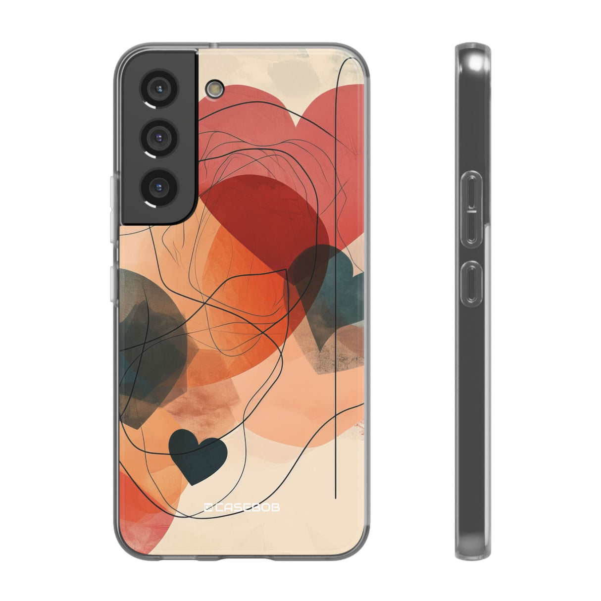 Abstract Heart Harmony | Flexible Phone Case for Samsung Galaxy