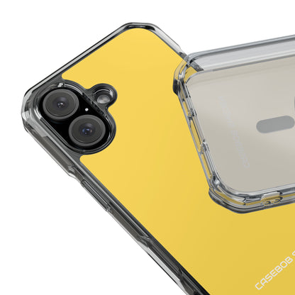 Mustard Yellow - Clear Impact iPhone 16 Phone Case