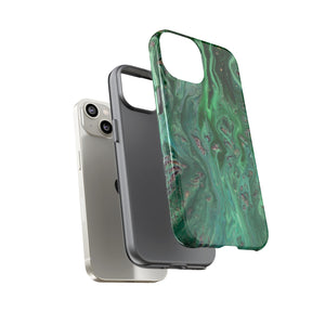 Light Green Ink Art iPhone Case (Protective) Phone Case