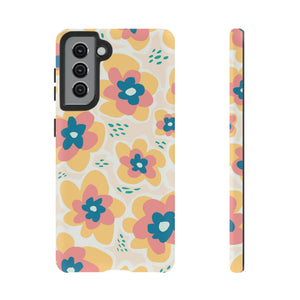 Yellow Happy Flower - Protective Phone Case