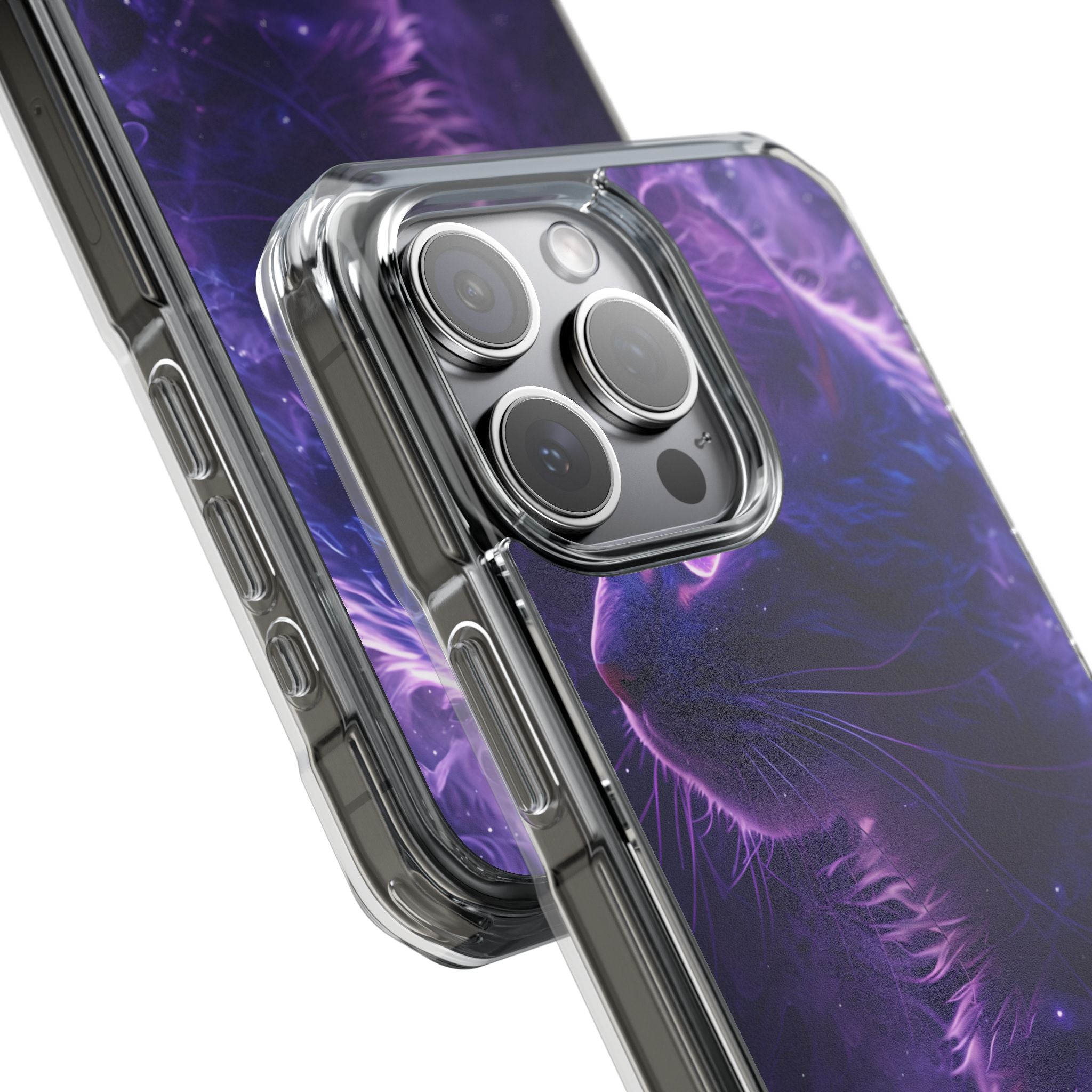 Mystical Starlit Cat iPhone Case - Impact