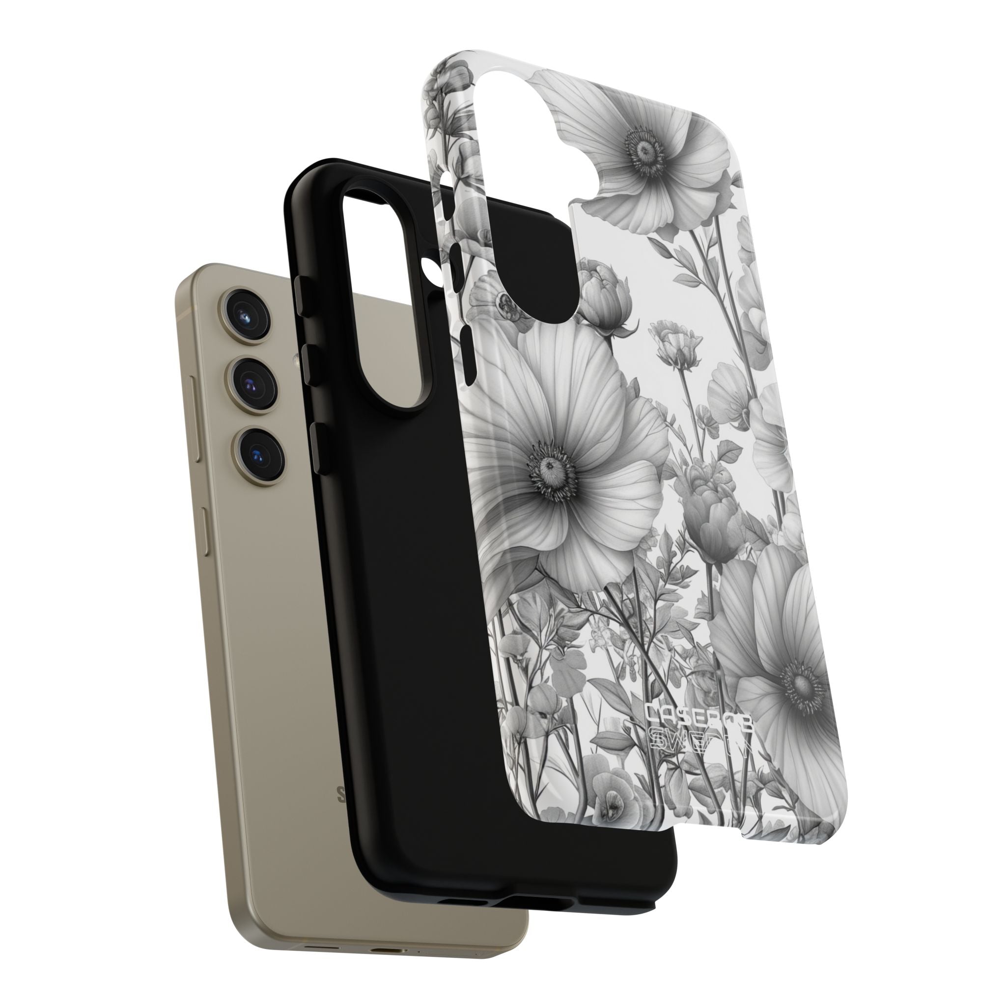 Vintage Floral Etching Samsung S24 - Tough