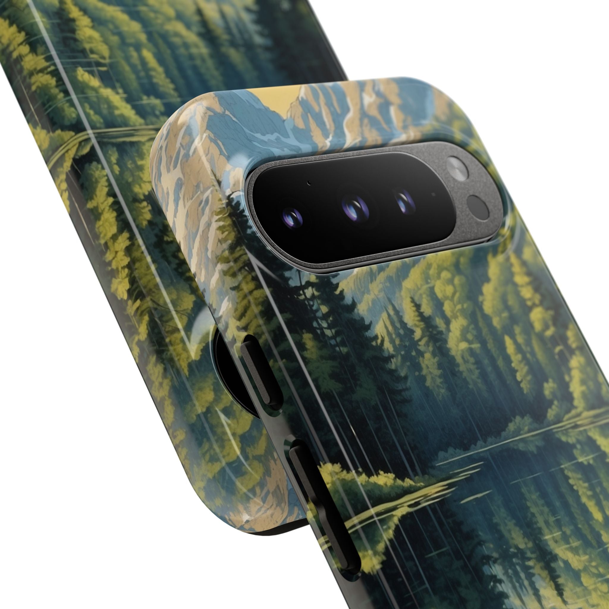 Mountain Peaks Reflect - Google Pixel Case