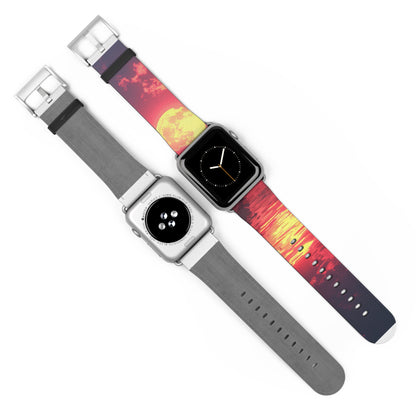 Yellow Moon Reflection - Watch Band
