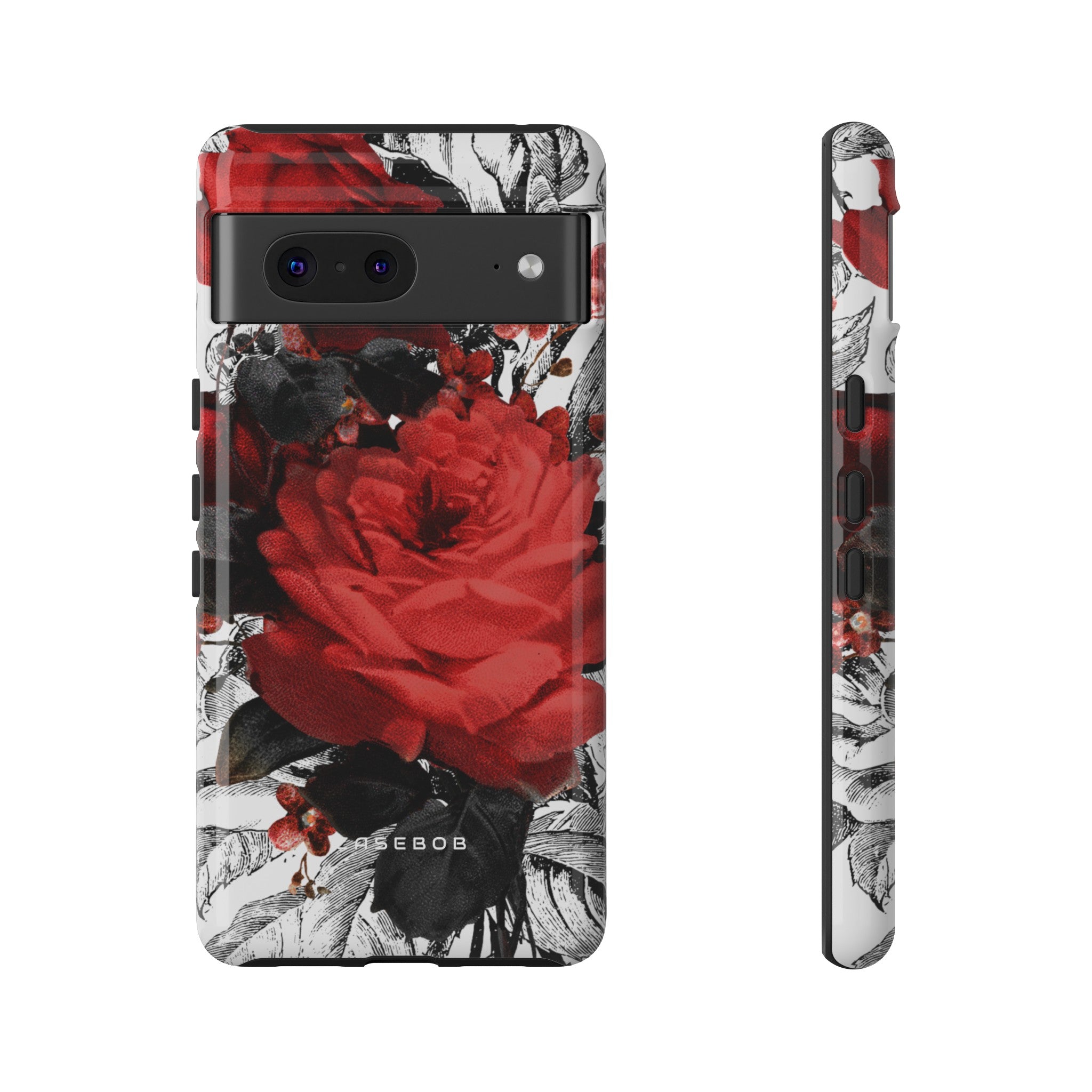 Cheruse Gothic Flower - Protective Phone Case