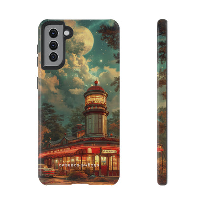 Vintage Moonlit Diner Fantasy  Samsung S21 - Tough Phone Case