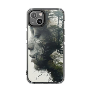 Serene Symbiosis - Phone Case for iPhone (Clear Impact - Magnetic)