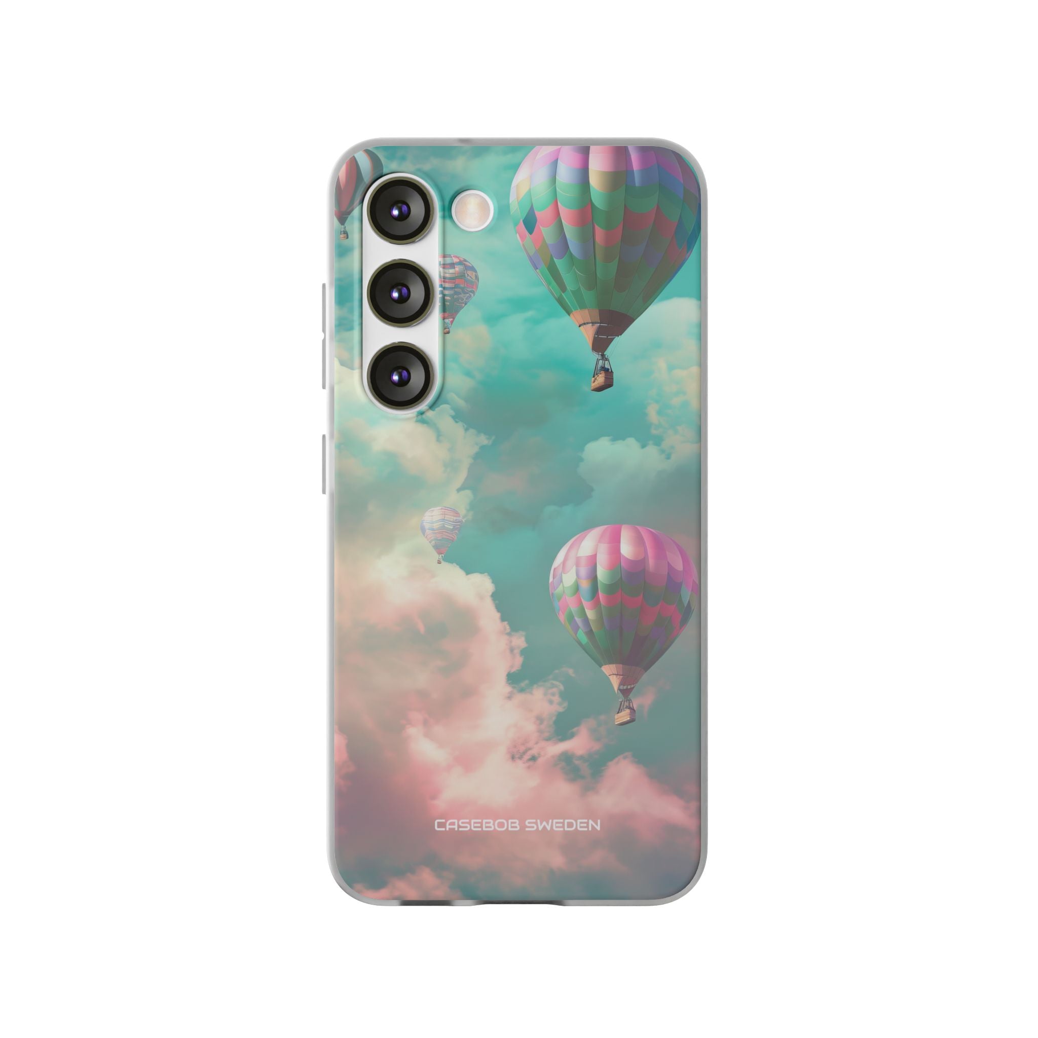 Pastel Balloon Adventure - Flexi Samsung S23 Phone Case