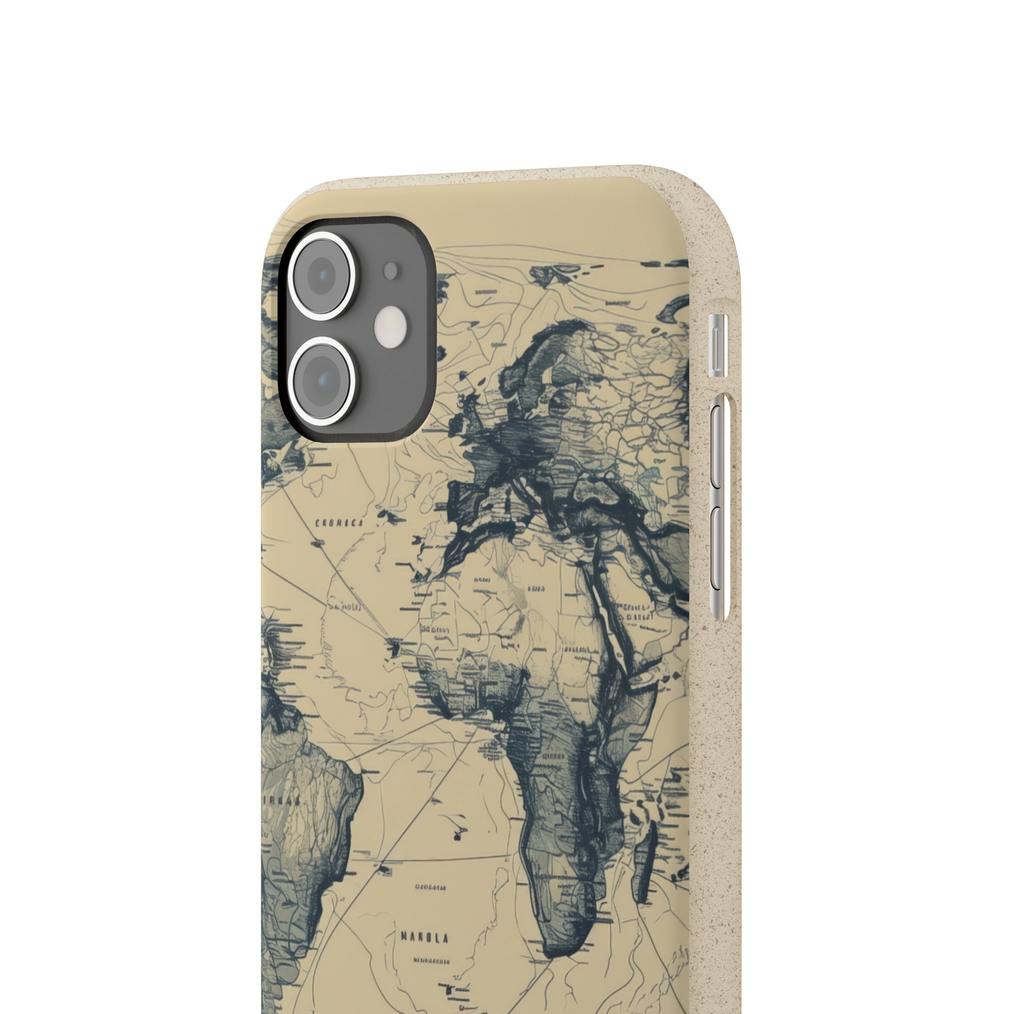 Vintage World Map | Biodegradable Phone Case