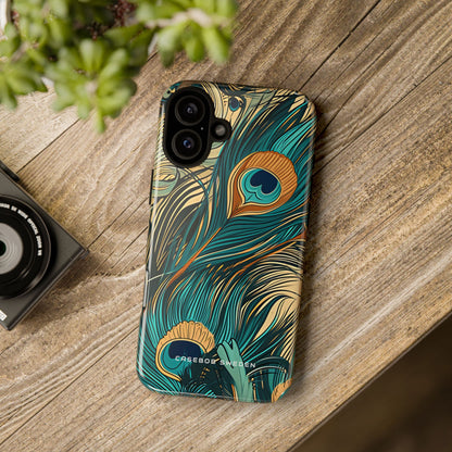 Art Nouveau Peacock Elegance iPhone 16 - Tough Phone Case