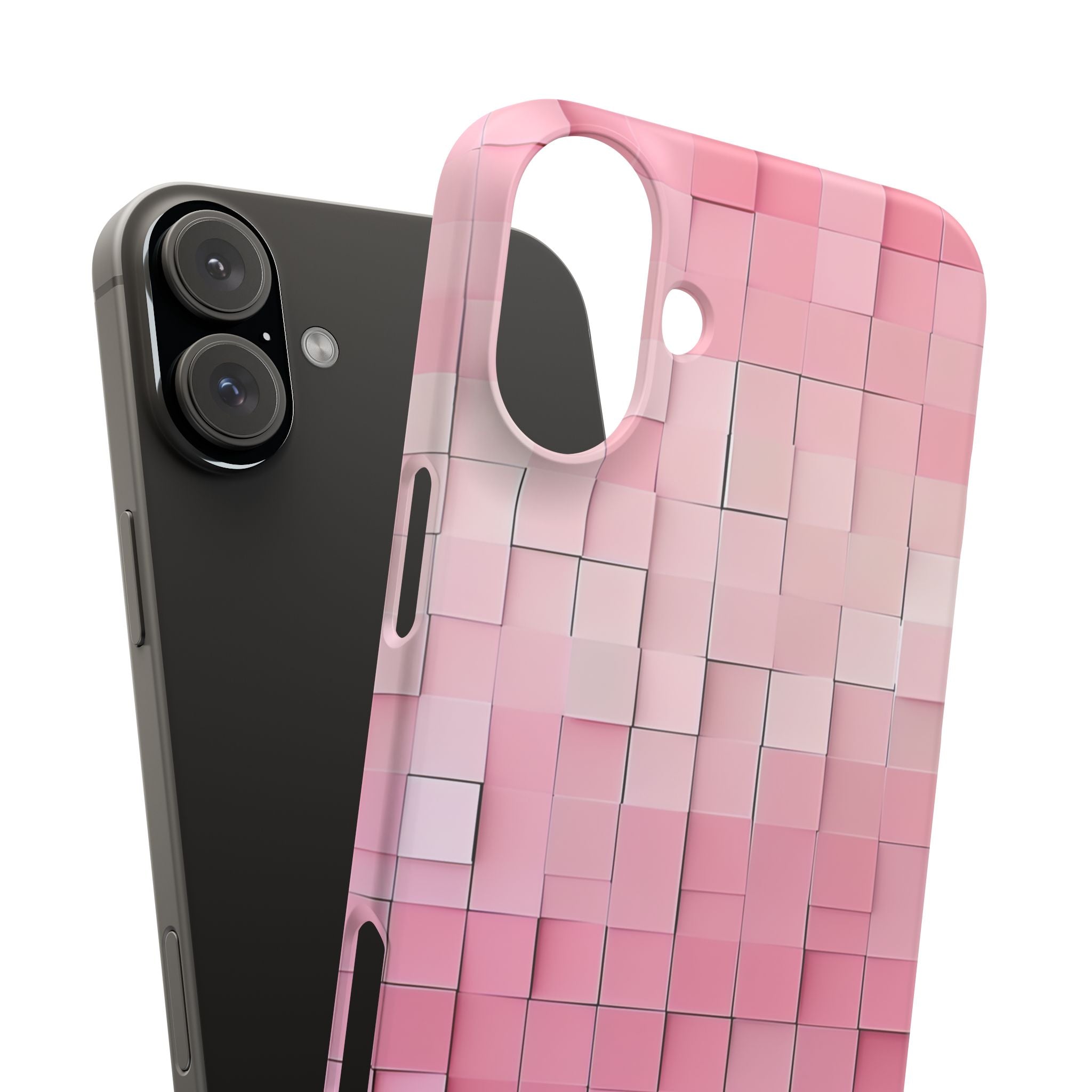 Gradient Pink Mosaic iPhone 16 - Slim Phone Case