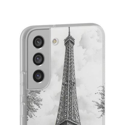 Parisian Monochrome Majesty | Flexible Phone Case for Samsung Galaxy