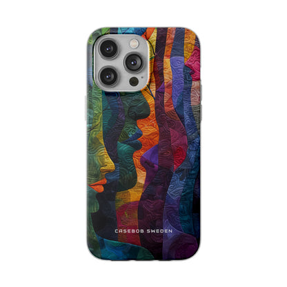 Harmonized Faces and Nature Fusion iPhone 14 - Flexi Phone Case