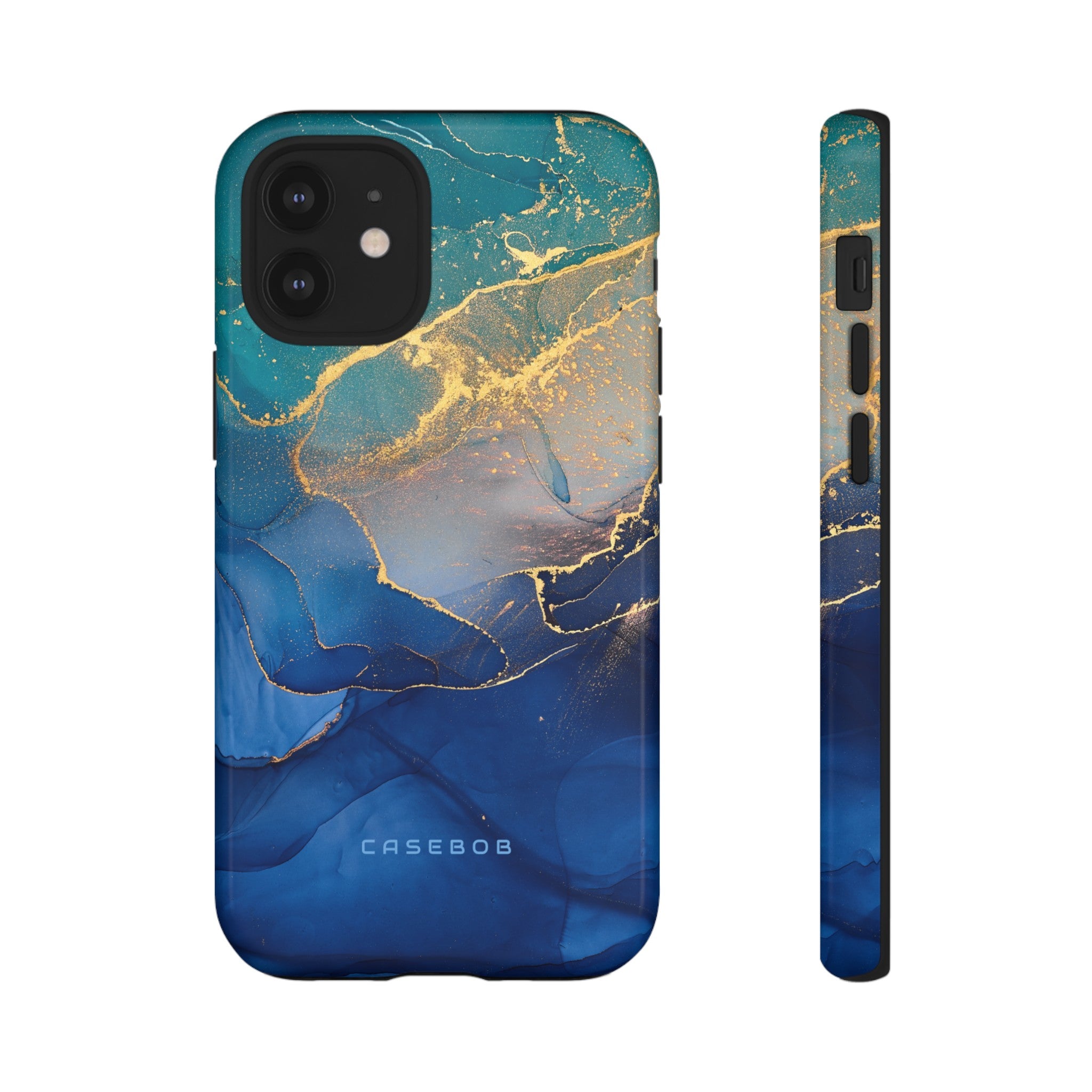 Blue Alcohol Ink - Protective Phone Case