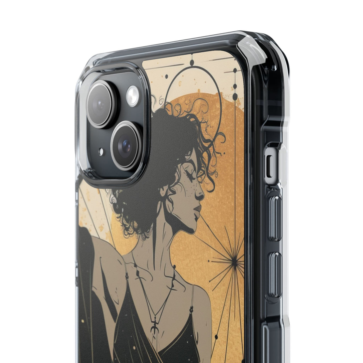 Celestial Elegance – Handyhülle für iPhone (Clear Impact – Magnetisch)