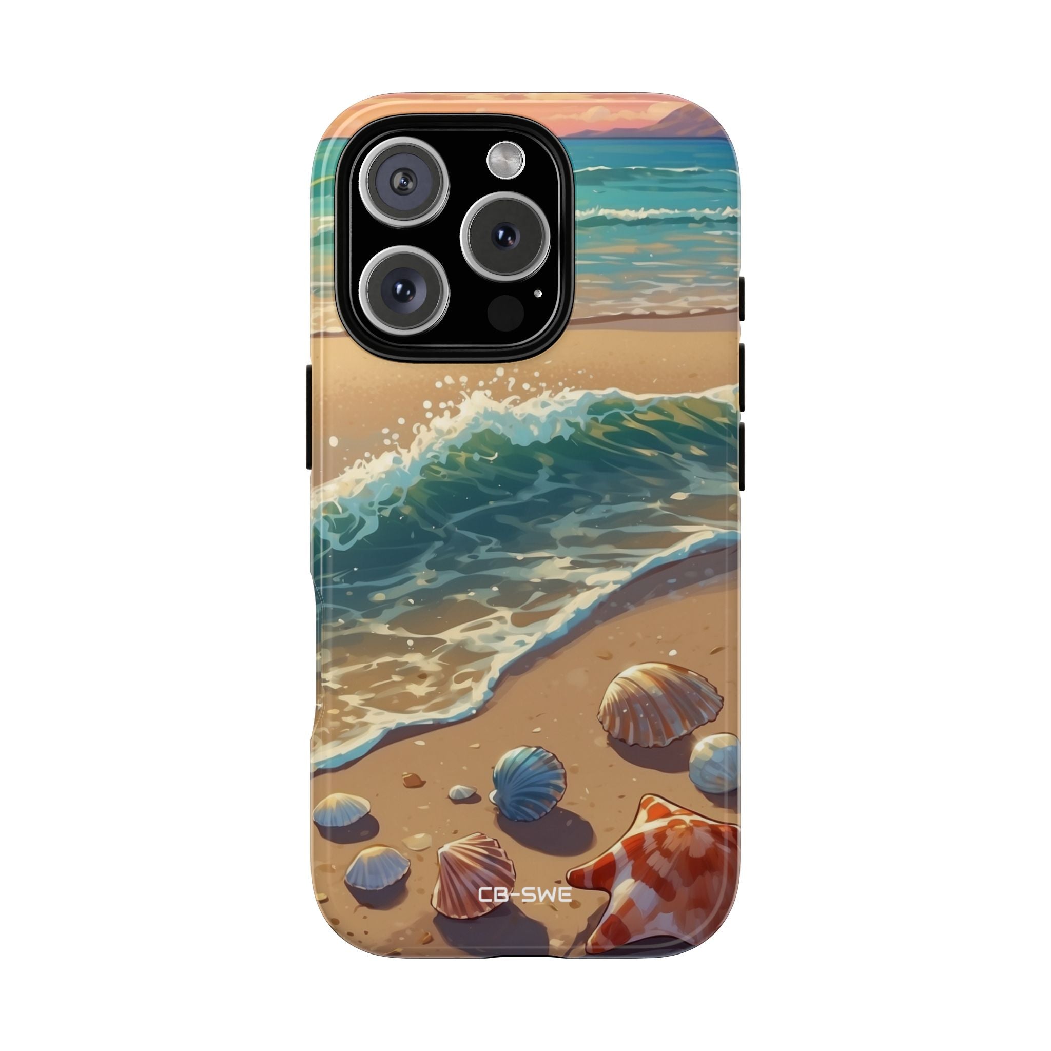 Seashells Kiss Shore - iPhone Case