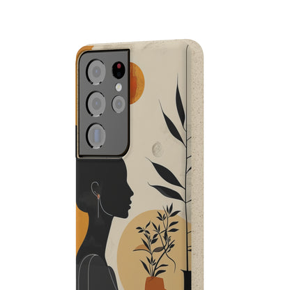 Modern Silhouette Tranquility | Biodegradable Phone Case