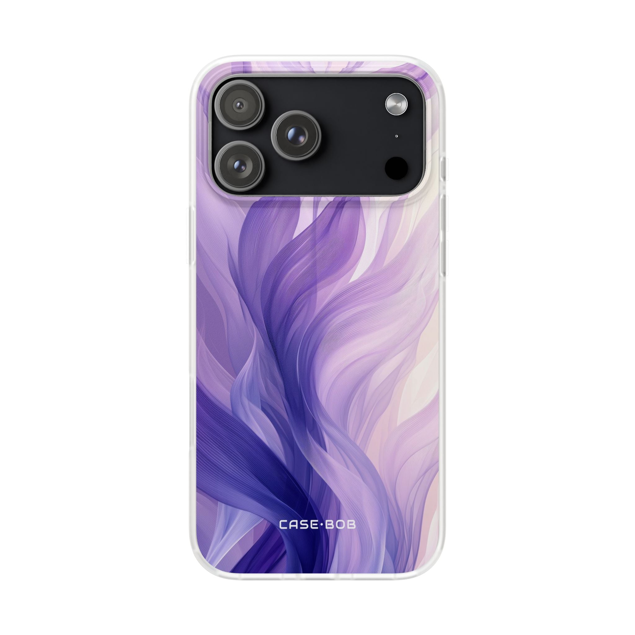 Purple Ribbon Waves iPhone 17 Pro MaxCase - Soft