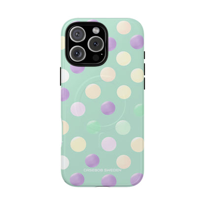 Pastel Polka Dots - Tough + MagSafe® iPhone 16 Phone Case