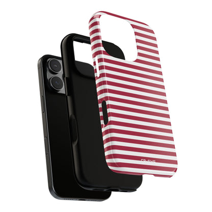 Crimson Stripes Flow - iPhone Case