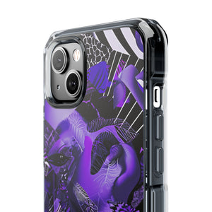 Ultra Violet Design | Handyhülle für iPhone (Clear Impact Case – magnetisch) 