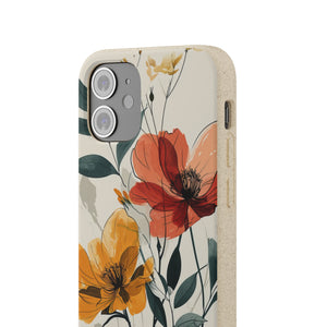 Serene Floral Harmony | Biodegradable Phone Case