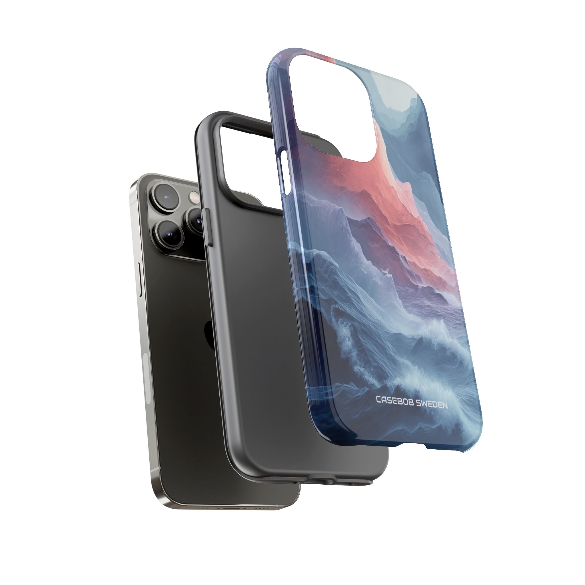 Mountain Wave Serenity - Tough iPhone 14 Phone Case