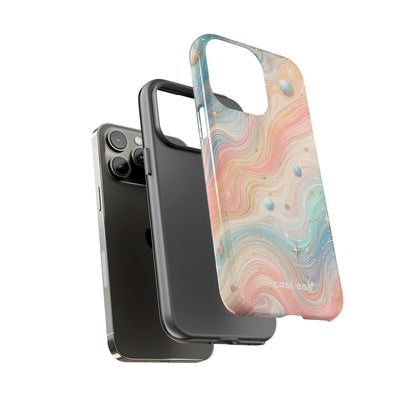 Iridescent Swirls iPhone 14 Pro Max Case - Tough