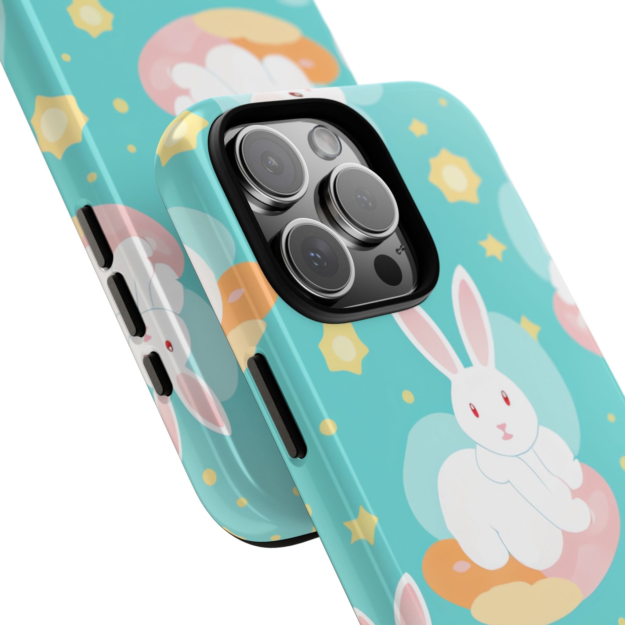 Bunnies Float Dreamily - iPhone Case