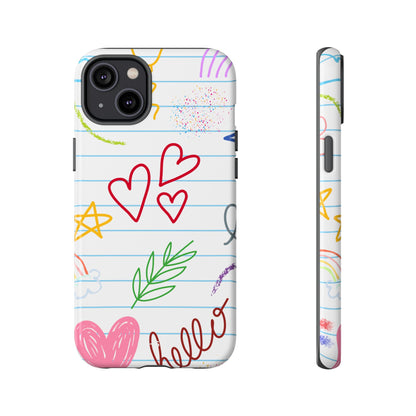 Hearts Dance Happily - iPhone Case