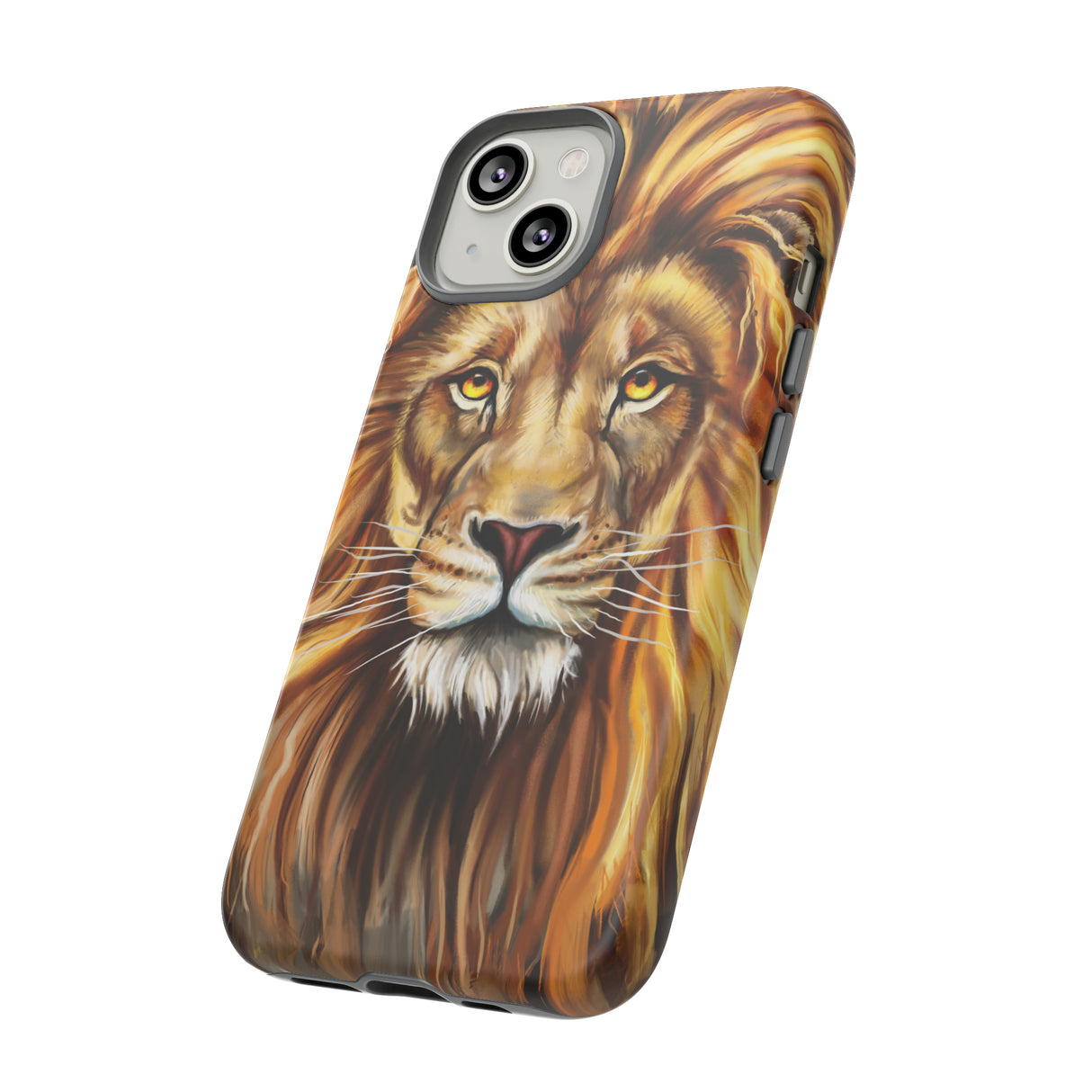 Lion head Digital Painting - Protective Phone Case