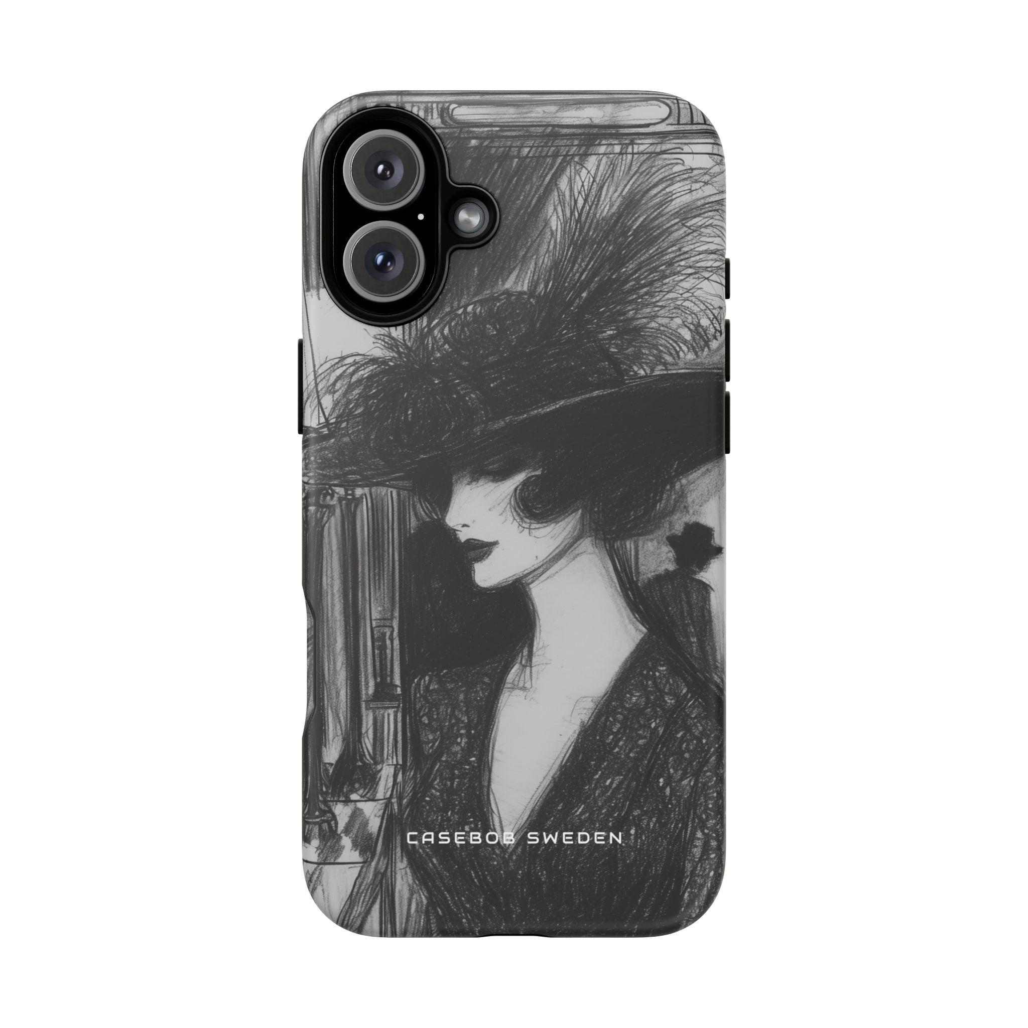 Timeless Elegance in Monochrome iPhone 16 - Tough Phone Case