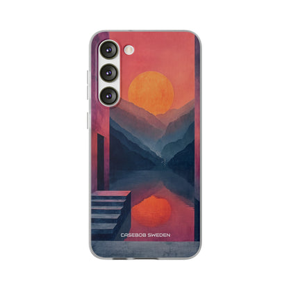 Surreal Sunset Landscape - Flexi Samsung S23 Phone Case