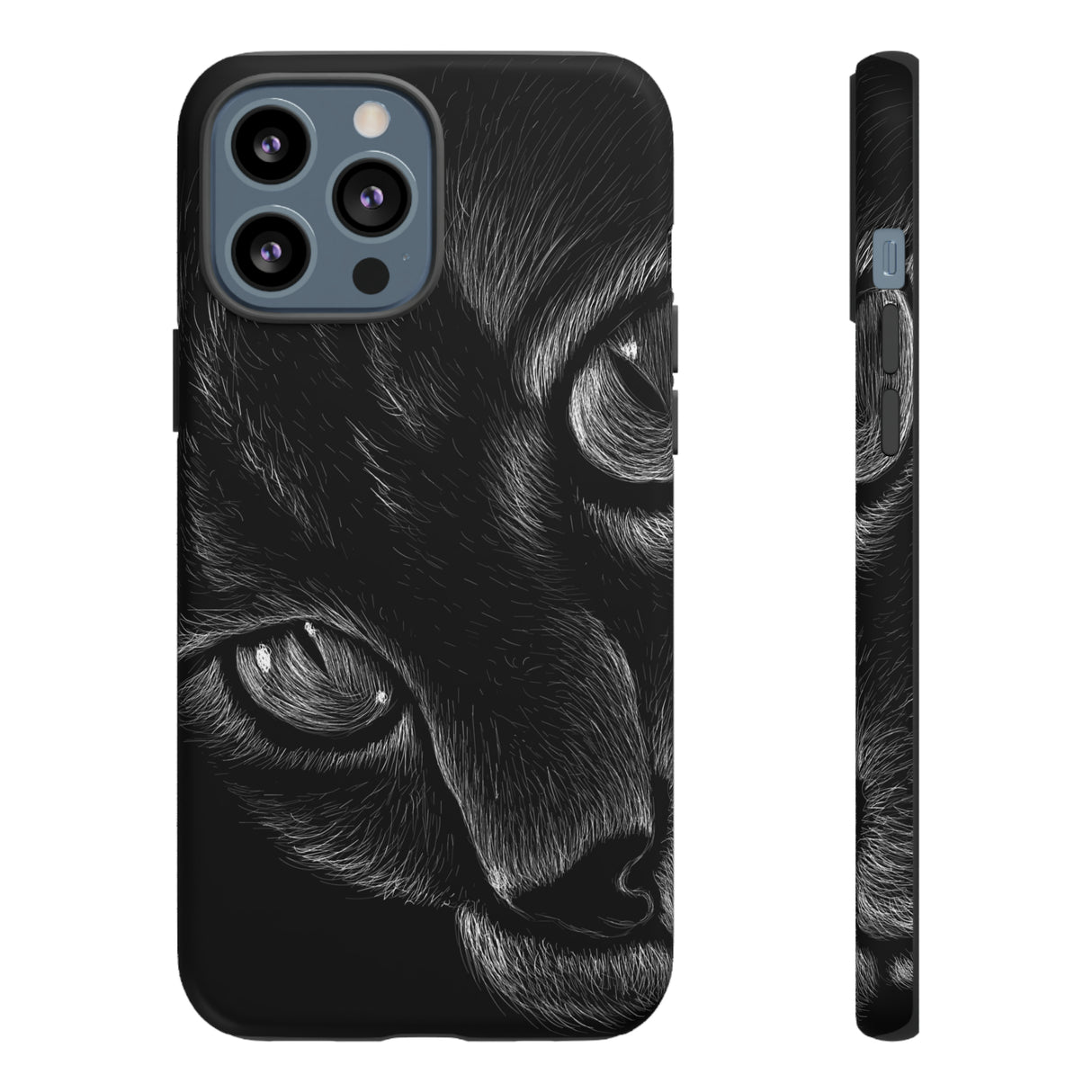 Pencil Drawing Cat - Protective Phone Case