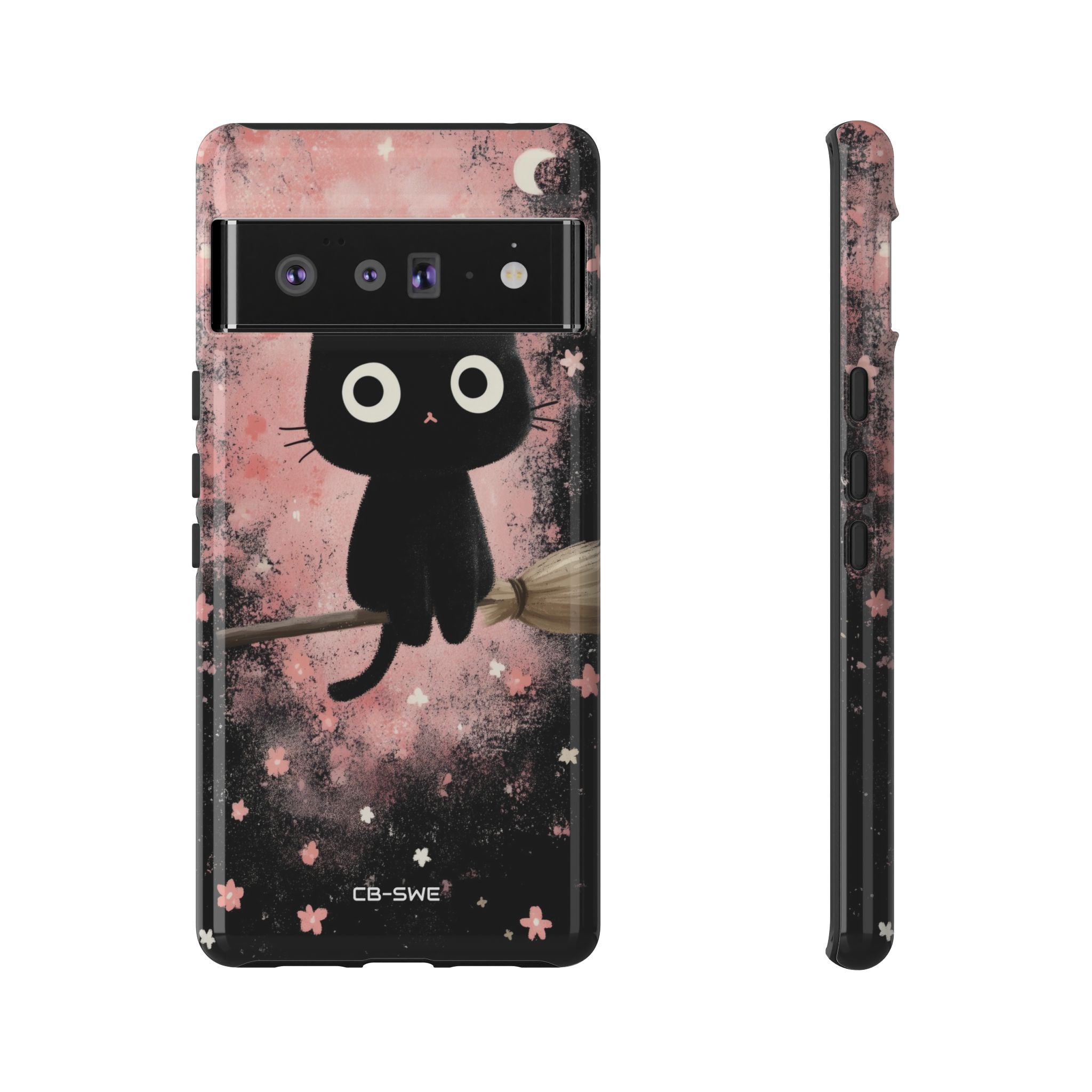 Whimsical Cat Soars - Google Pixel Case