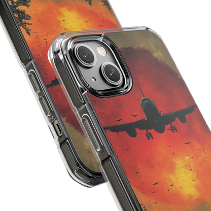 Crimson Sky Flight iPhone 14 - Impact Clear+