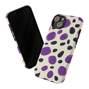 Purple Dot Matrix Case - Protective Phone Case