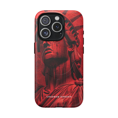 Zen Red Liberty Vision iPhone 15 | Tough+ Phone Case