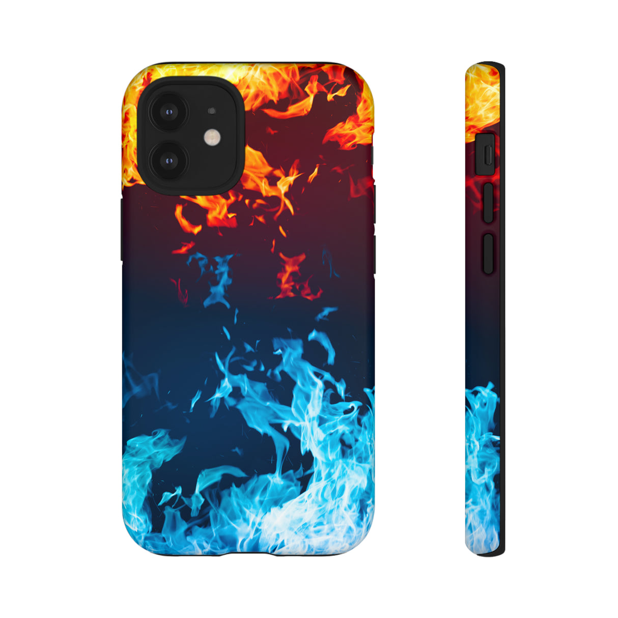 Red & Blue Flames - Protective Phone Case