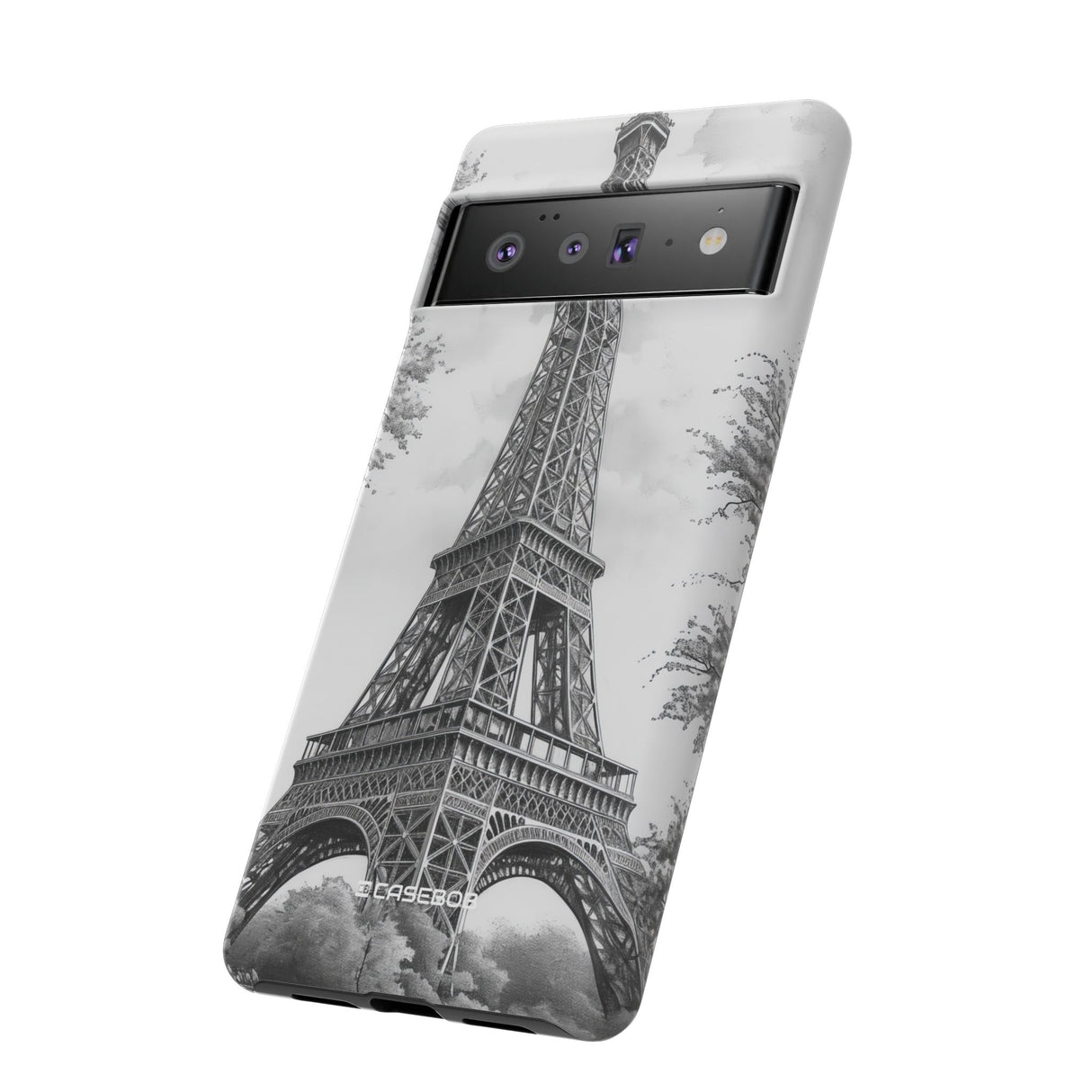 Parisian Monochrome Majesty | Protective Phone Case for Google Pixel