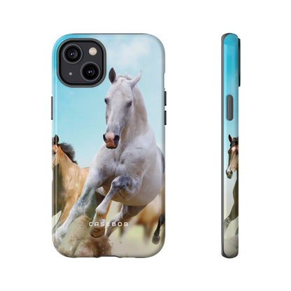 Blue Sky Horses - Protective Phone Case