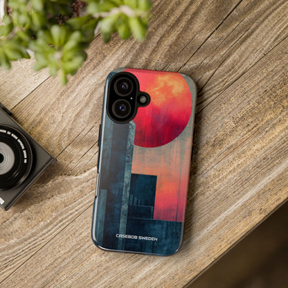 Abstract Geometric Skyline - Tough iPhone 16 Phone Case