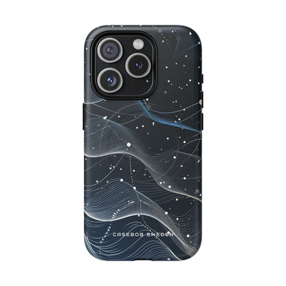 Gradient Neural Waves iPhone 15 | Tough+ Phone Case