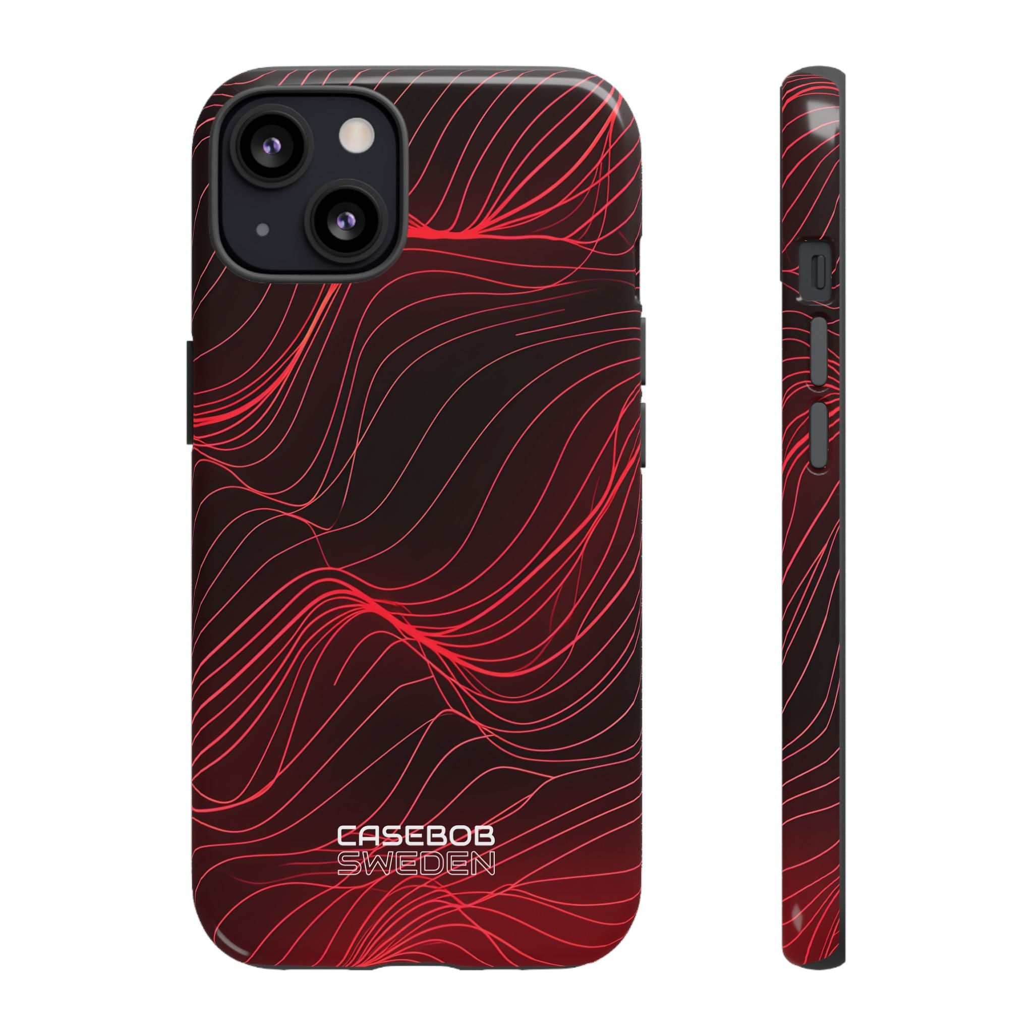 Crimson Waveform Flow iPhone 13 - Tough