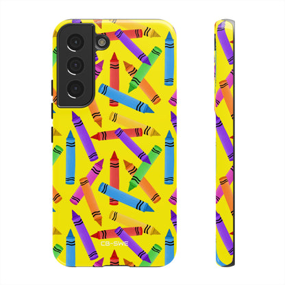 Crayons Scatter Playfully - Samsung Case