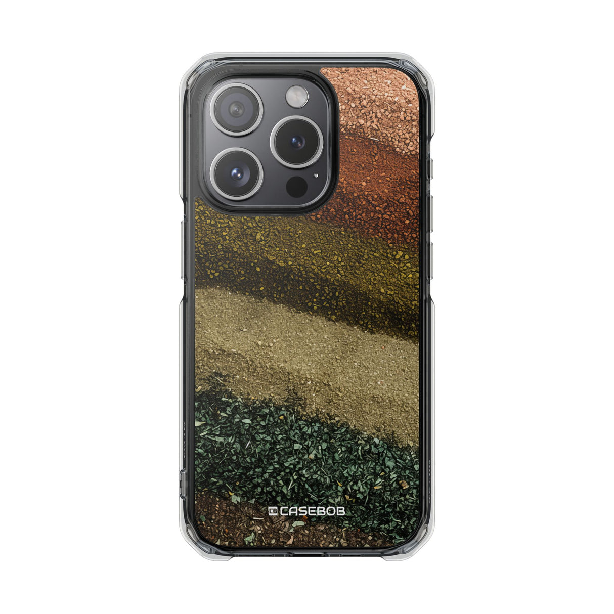 Earth Tone Pattern | Phone Case for iPhone (Clear Impact Case - Magnetic)