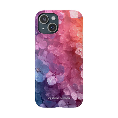 Floral Chill Blooms - Slim iPhone 15 Phone Case