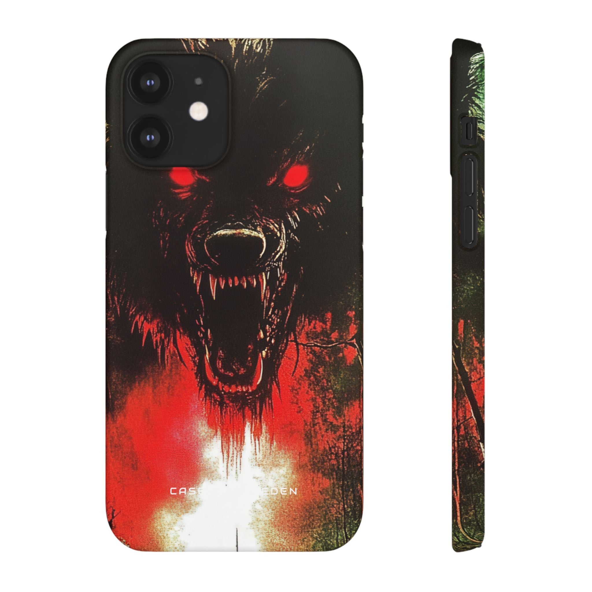 Bloodmoon Wolf's Lament iPhone 12 - Slim Phone Case