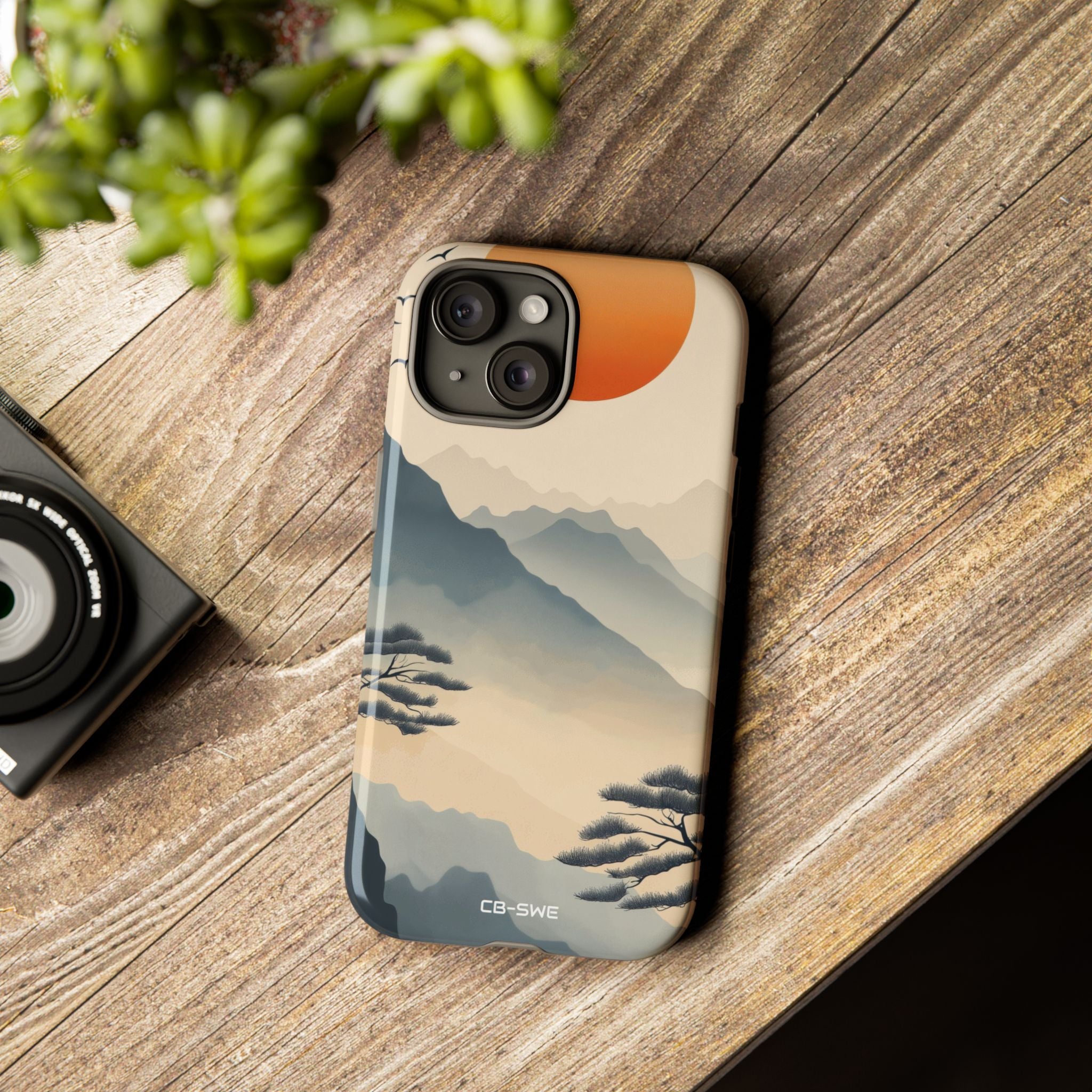 Mountains Embrace Sun - iPhone Case