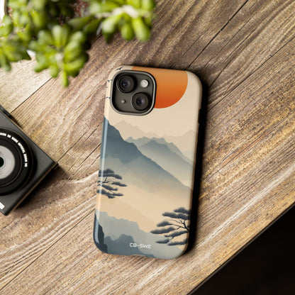 Mountains Embrace Sun - iPhone Case